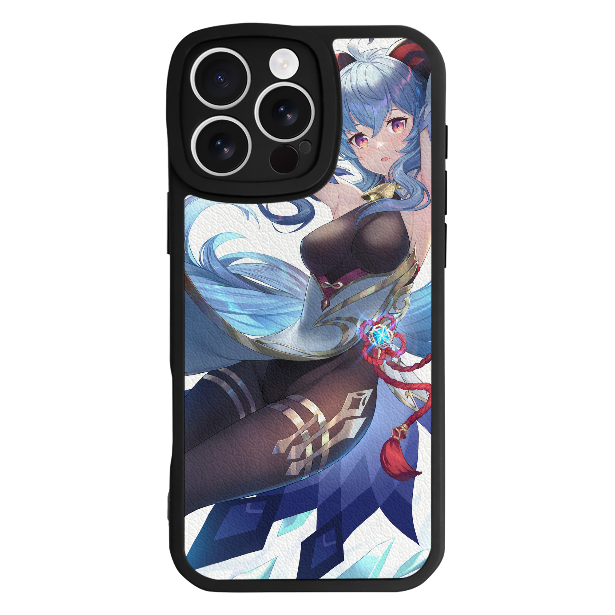 げんし神 genshin 【iPhone 16シリーズ対応】シリコンスマホケース（レザー調） 材質：シリコン